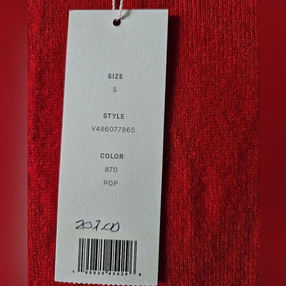 NWT Vince 100% cashmere sweater in Poppy, small - Picture 7 of 7